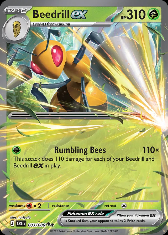 Chaos Rising Beedrill ex #003/86